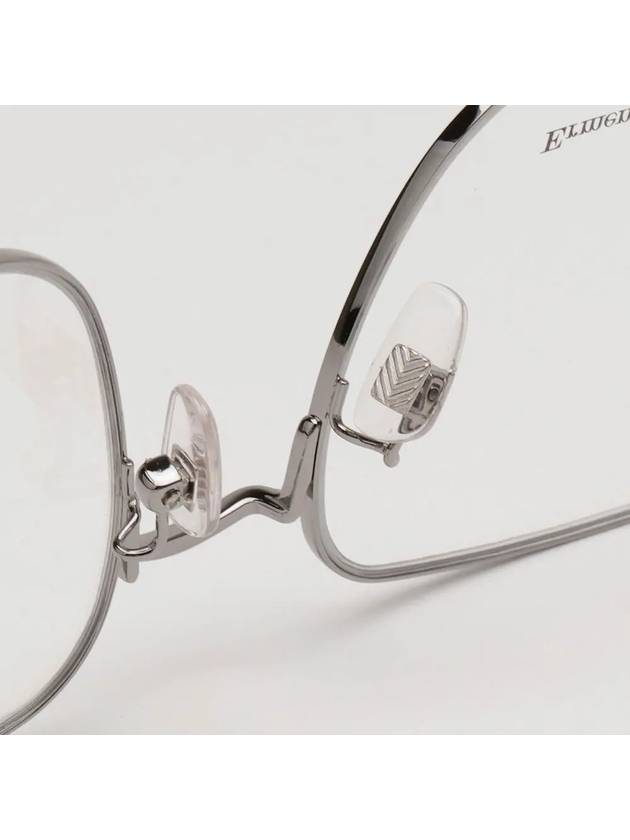 Zegna Glasses Frame EZ5222D 014 Silver Metal Polygon - ERMENEGILDO ZEGNA - BALAAN 3