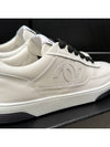 Women's Sneakers Calfskin Leather White CC Logo - CHANEL - BALAAN 4