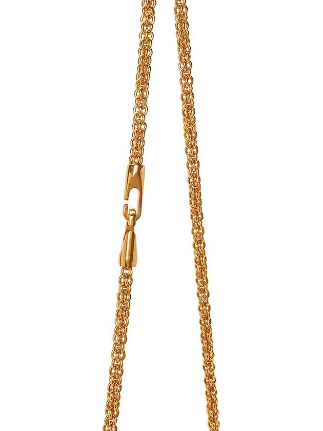 V Logo Calfskin Chain Shoulder Bag Black - VALENTINO - BALAAN 10