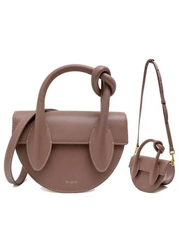 Women s leather shoulder crossbag DOLORES brown 270926 1146451 - YUZEFI - BALAAN 1