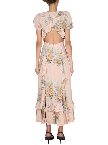 floral print Lucy silk dress 471008QID056870 B0040167962 - ALEXANDER MCQUEEN - BALAAN 1