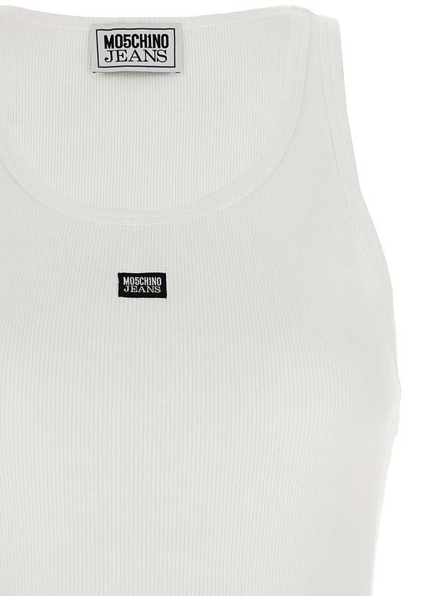 Moschino Jeans Tank Top Logo Label - MOSCHINO - BALAAN 3