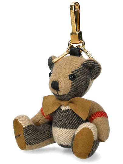 Checked Bear Keychain Beige - BURBERRY - BALAAN 2