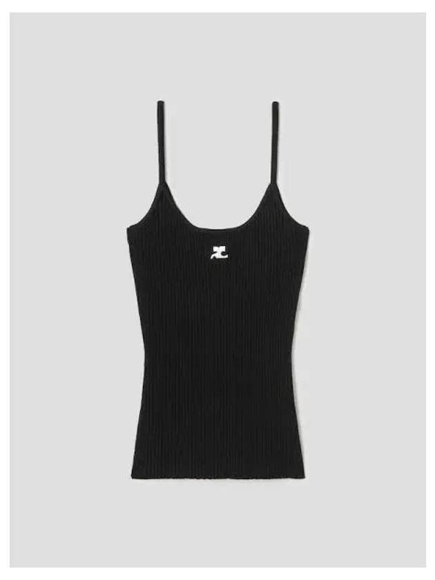 Women s Reedition Knit Tank Top Sleeveless T shirt Black Domestic Product GM0024060550322 - COURREGES - BALAAN 1