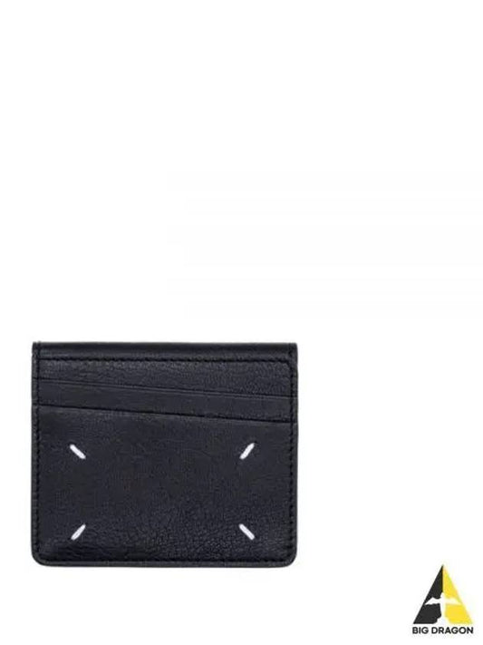 Stitch Flap Card Wallet Black - MAISON MARGIELA - BALAAN 2