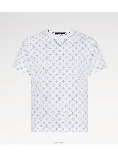 Monogram Escale Print Short Sleeve T-Shirt White - LOUIS VUITTON - BALAAN 2