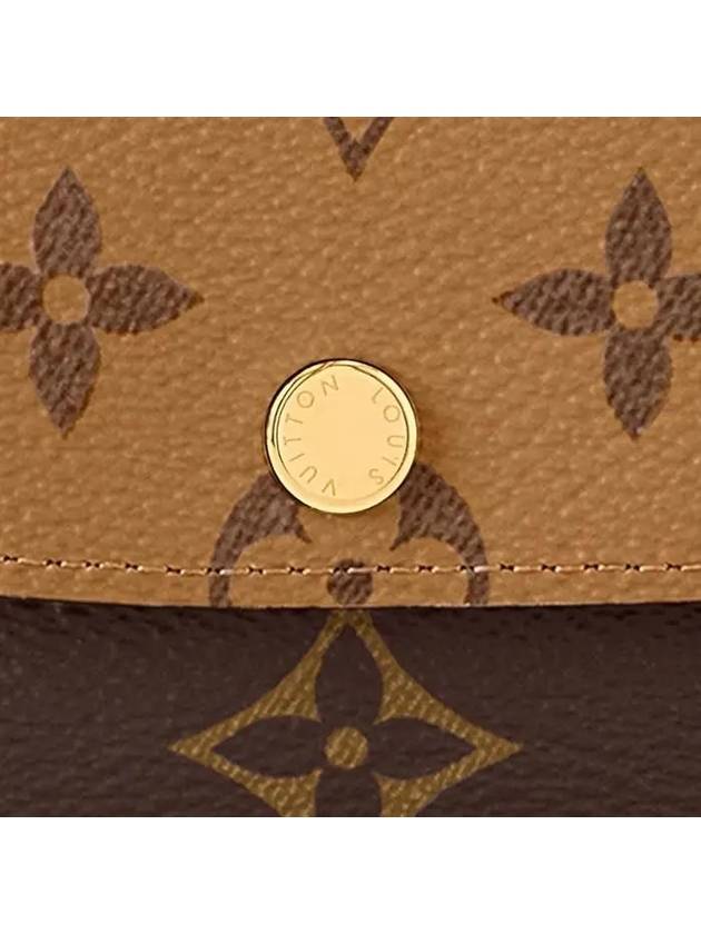 Emilie Monogram Reverse Canvas Long Wallet Brown - LOUIS VUITTON - BALAAN 5