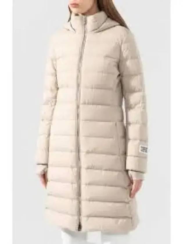 Zip Hooded Down Padding Cream - BURBERRY - BALAAN 2