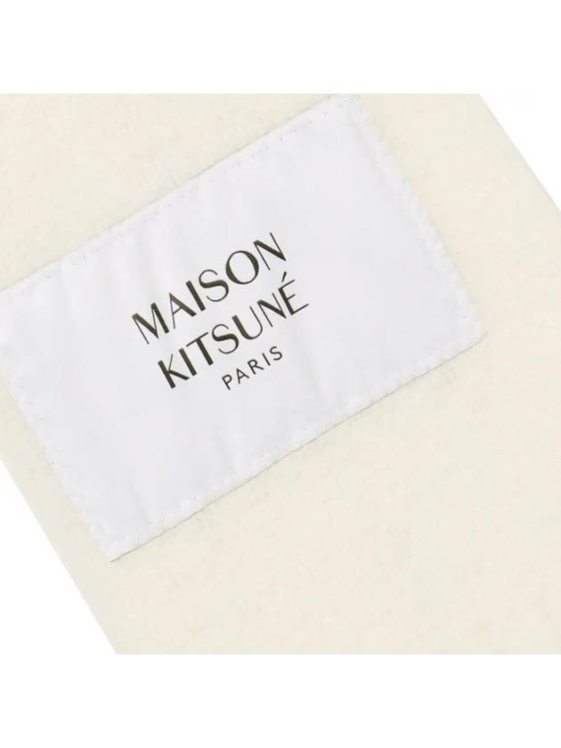 Baby Alpaca Muffler Milk - MAISON KITSUNE - BALAAN 4