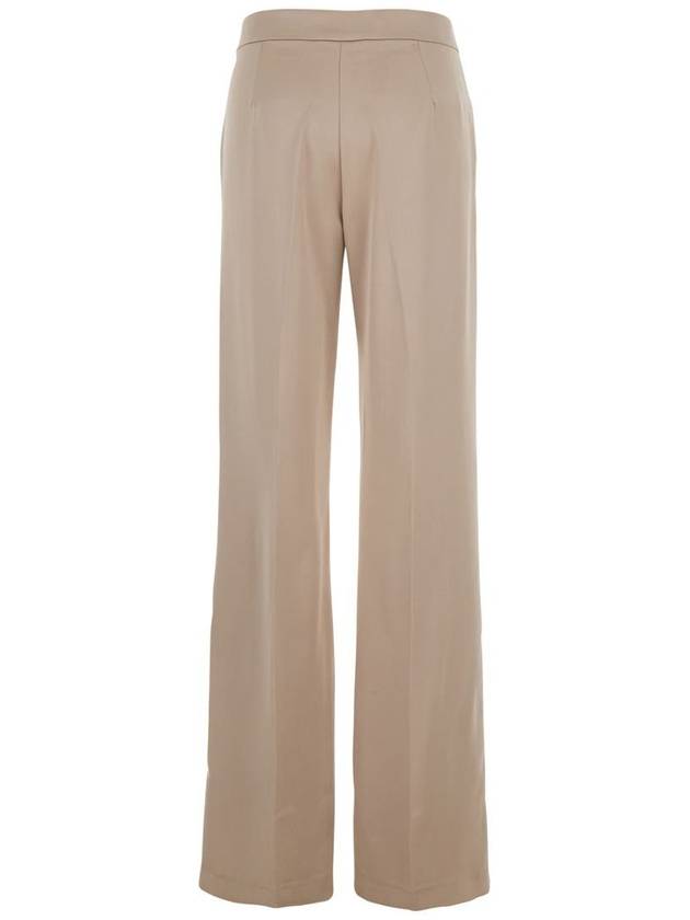 Beige Pants With Pences On The Front In Tech Fabric Woman - ANDAMANE - BALAAN 2