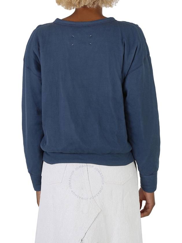 Animal Logo Cotton Sweatshirt Blue - MAISON MARGIELA - BALAAN 4