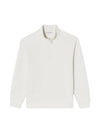 Men's Sweater Like Half Zip Up Sweatshirt Cream - LACOSTE - BALAAN 1