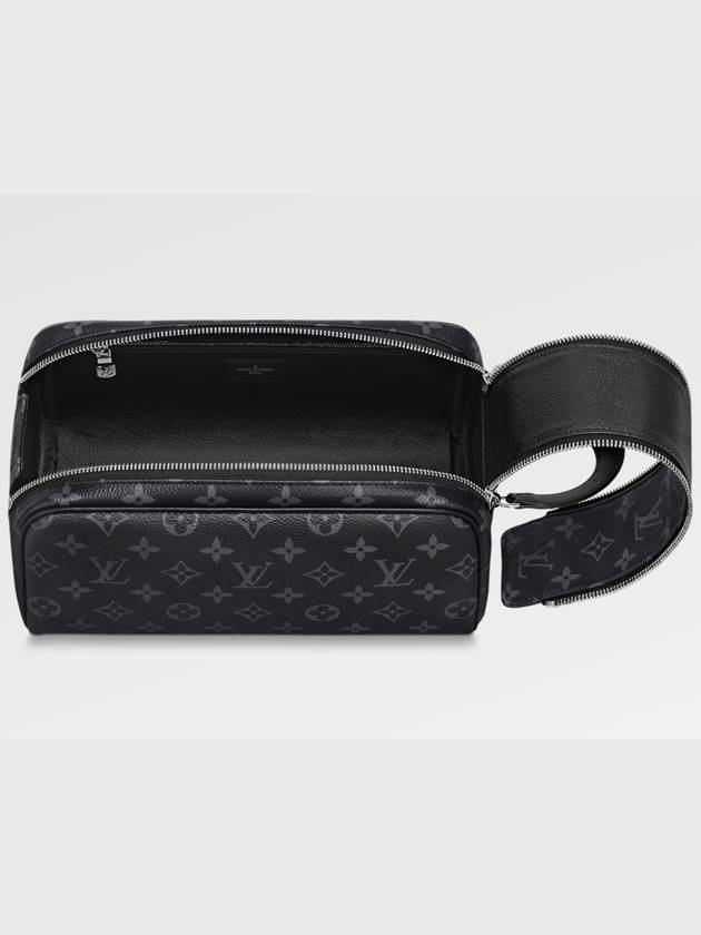 Dopp Kit Monogram Eclipse Pouch Bag Black - LOUIS VUITTON - BALAAN 3