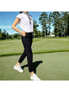 Stretch Cropped Pants Stretch 9-quarter chino pants BLACK - MONBIRDIE GOLF - BALAAN 1