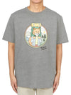 Rambling Fox Short Sleeve T-Shirt Grey - MAISON KITSUNE - BALAAN 2