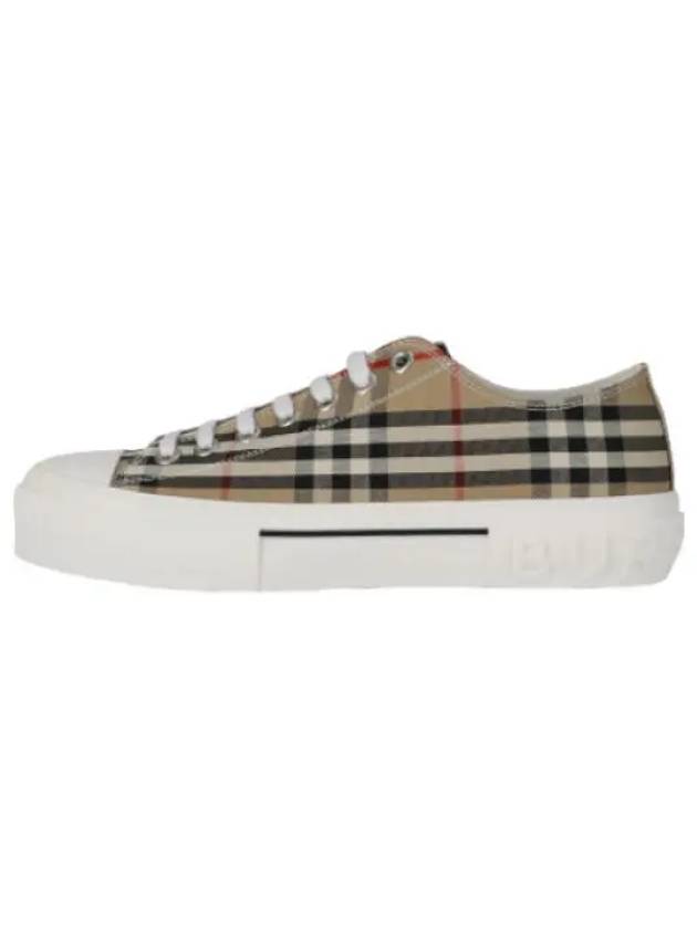 Checked Cotton Sneakers Archive Beige - BURBERRY - BALAAN 1