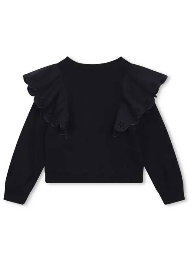 Kids Frill Sweatshirt Navy - CHLOE - BALAAN 3