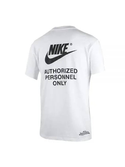 Sportswear Logo Print Short Sleeve T-Shirt White - NIKE - BALAAN 2