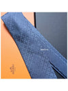 Faconnee New H Tie Blue - HERMES - BALAAN 5