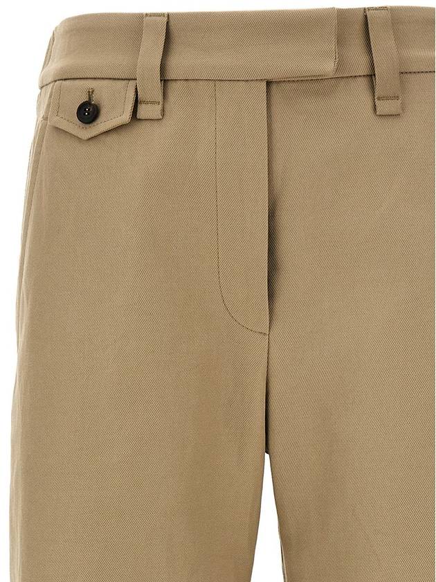 Brunello Cucinelli Linen Cotton Trousers - BRUNELLO CUCINELLI - BALAAN 3