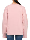 Women's Logo Cotton Sweatshirt Pink - MONCLER - BALAAN 5