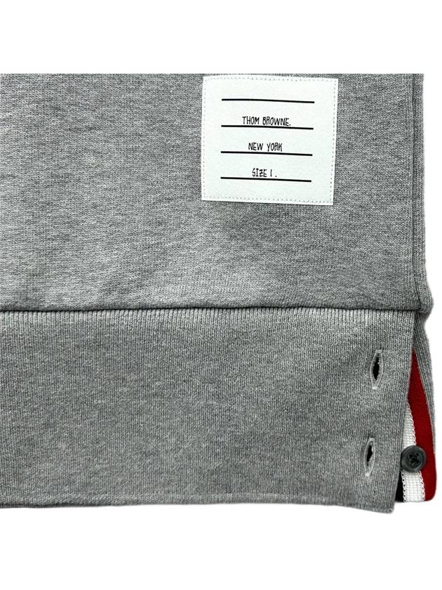 Center Back Stripe Crewneck Sweatshirt Light Grey - THOM BROWNE - BALAAN 5