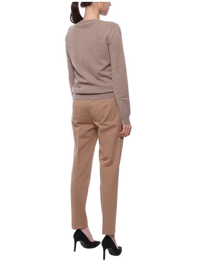 Pegno Straight Pants Beige - MAX MARA - BALAAN 7