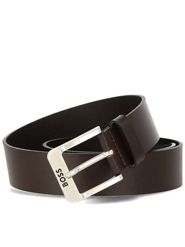 Logo Leather Belt Brown - HUGO BOSS - BALAAN 1