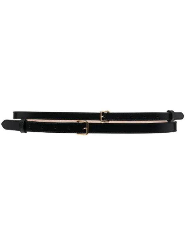 double leather belt 6409441BR0T - ALEXANDER MCQUEEN - BALAAN 1