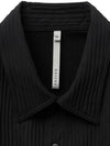 3D Pleated Half Shirt Black - NOIRER - BALAAN 5