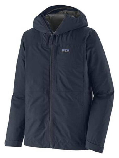 Men's Boulder Fork Rain Jacket Smolder Blue - PATAGONIA - BALAAN 2