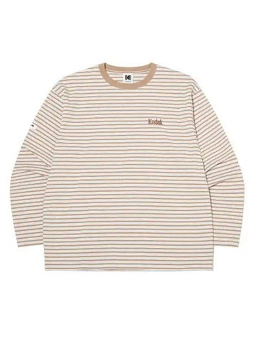 KODAK Color Eye Striped Long Sleeve T Shirt IVORY - KODO - BALAAN 1