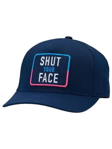 Golf hat SHUT YOUR FACE Navy G4AF22H37TWLT - G/FORE - BALAAN 1