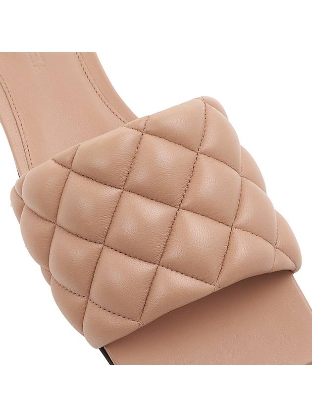 Padded Quilted Slippers Beige - BOTTEGA VENETA - BALAAN 9