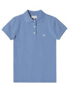 Baby Fox Patch Regular Polo Shirt Blue - MAISON KITSUNE - BALAAN 2