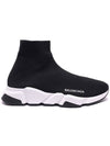 Speed Trainer  High Top Sneakers Black White - BALENCIAGA - BALAAN 3