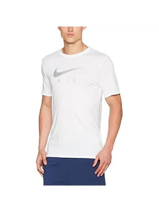 Hybrid Air Short Sleeve T-Shirt White - NIKE - BALAAN 1