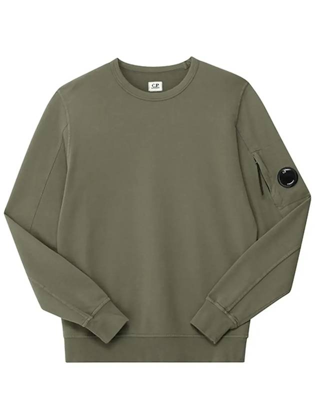 Light Fleece Sweatshirt Green - CP COMPANY - BALAAN 6