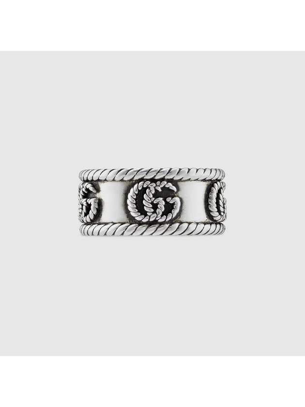 Double G Ring Silver YBC627729001 - GUCCI - BALAAN 5