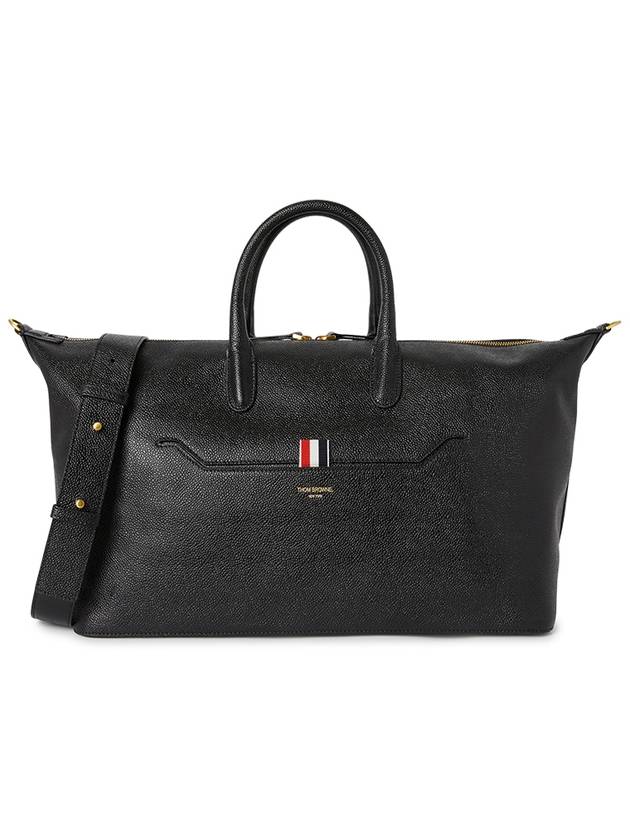 Pebble Grain Medium Duffel Bag Black - THOM BROWNE - BALAAN 2