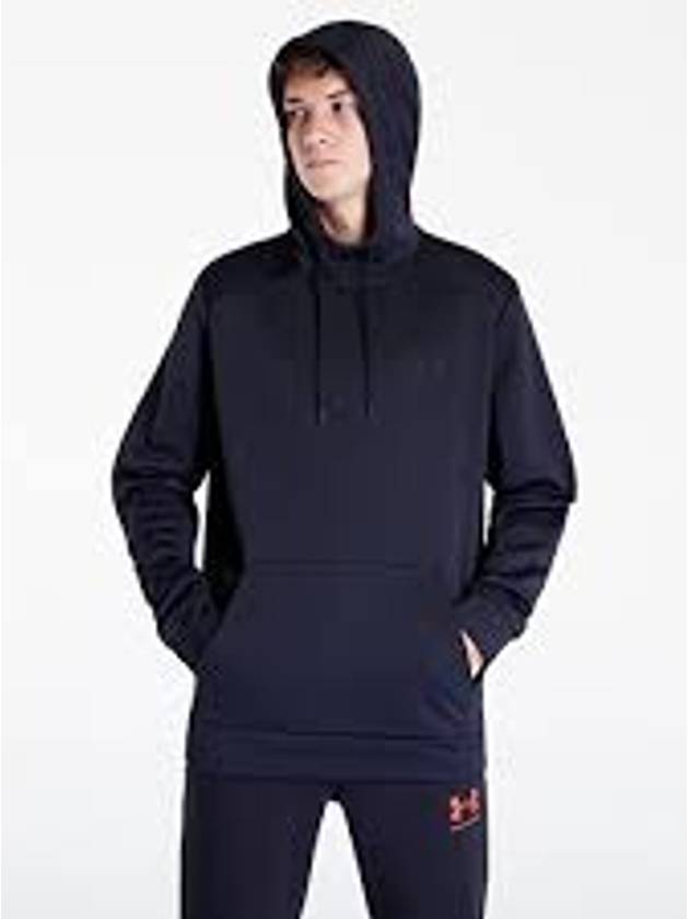 Men's UA Armor Fleece Hoodie Black - UNDER ARMOUR - BALAAN 6