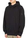 Compass Wappen Patch Cotton Hoodie Black - STONE ISLAND - BALAAN 3