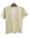 Face Logo Crew Neck Short Sleeve T-Shirt Sand Green - ACNE STUDIOS - BALAAN 3