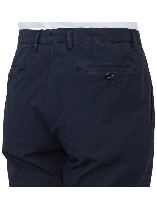 Men's Cotton Blend Straight Pants Navy - DRUMOHR - BALAAN 11