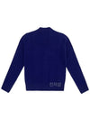 Men's Navy Profile Fox Wool Cardigan Navy - MAISON KITSUNE - BALAAN 3