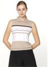 color combination STRIPE sleeveless collar sweaterHE2WSW002 - HOLIC&PLAY - BALAAN 3