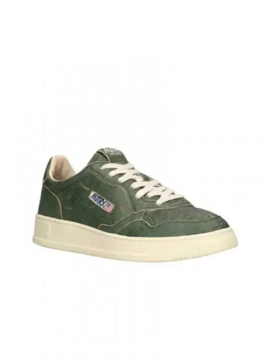 Medalist Leather Low-Top Sneakers Green - AUTRY - BALAAN 2