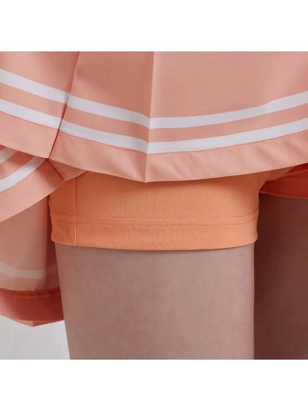 Golf Wear Tennis Line Color Skirt Peach - J JANE - BALAAN 6