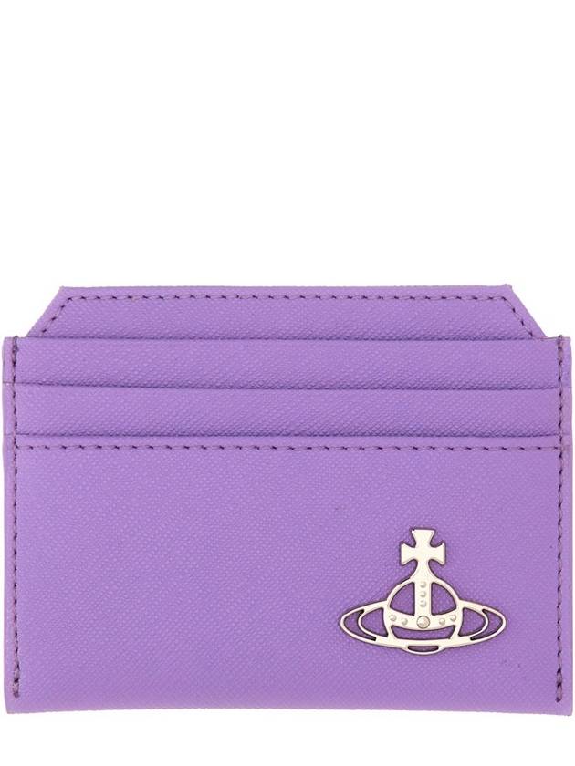 ORB Logo Card Wallet Purple - VIVIENNE WESTWOOD - BALAAN 2