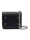 Embroidery Logo Chain Cald Wallet Black - MAISON MARGIELA - BALAAN 2